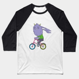 Monster Cyclist Baseball T-Shirt